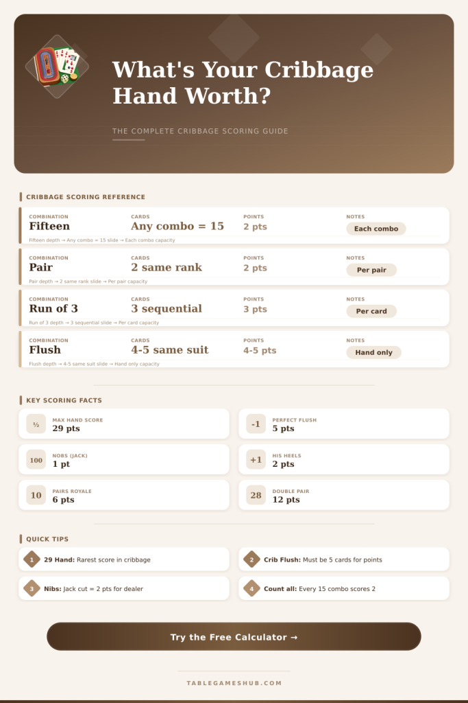 Cribbage Hand Score Calculator – Score Any Hand Instantly