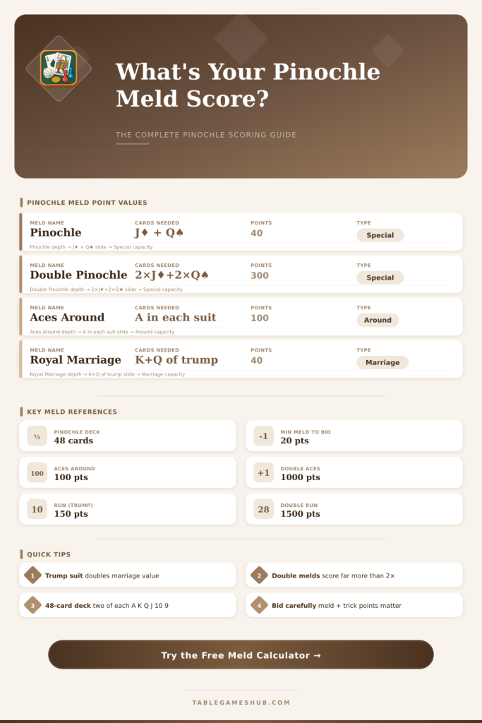 Pinochle Meld Calculator – Score Your Hand Instantly
