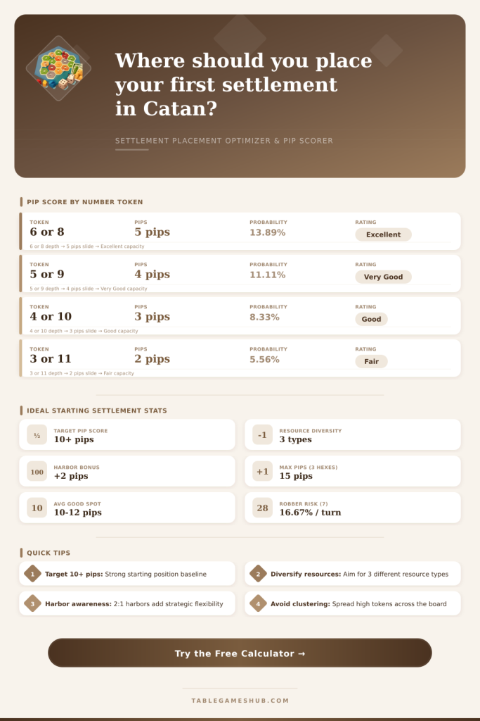 Catan Placement Calculator: Best Spot Optimizer