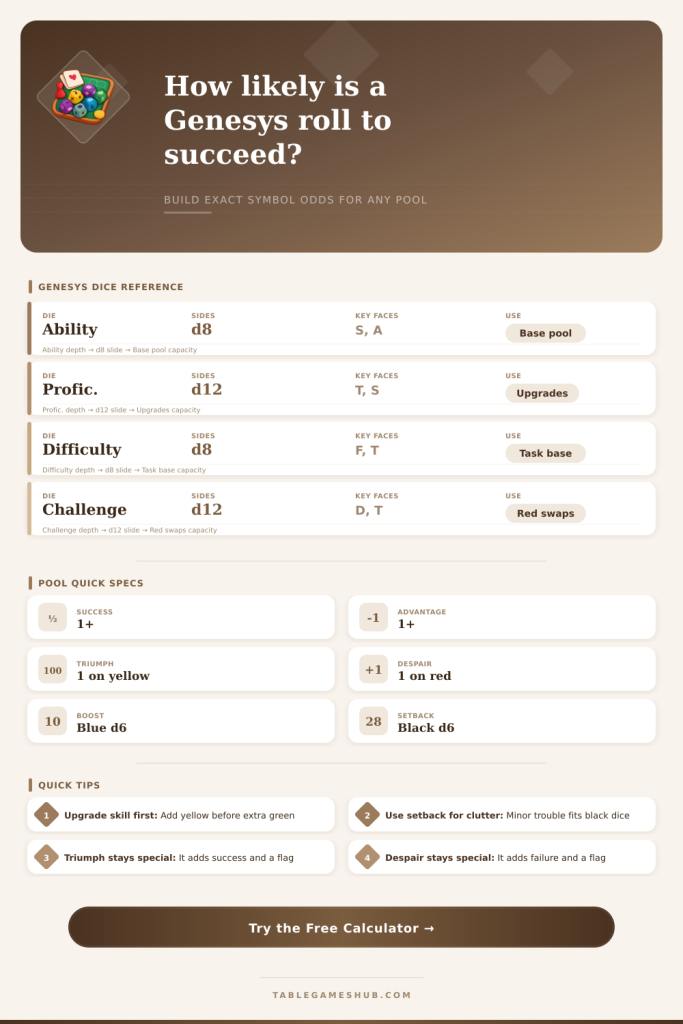 Genesys Dice Probability Calculator