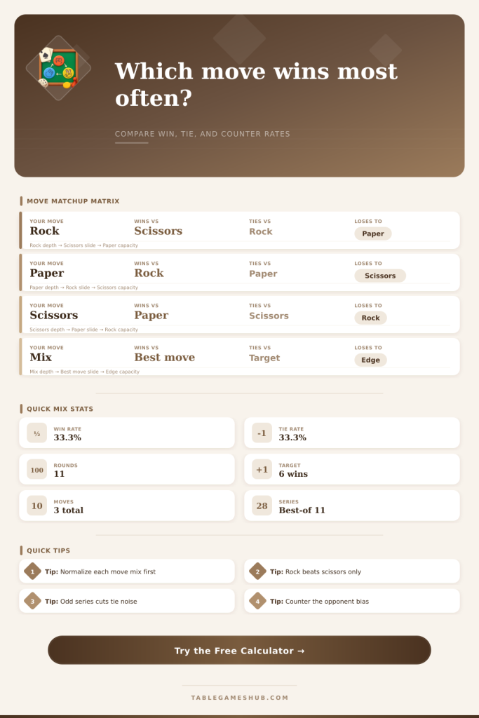 Rock Paper Scissors Probability Calculator