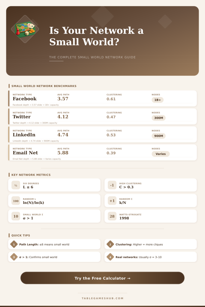 Small World Calculator – Find Your Network's Six Degrees