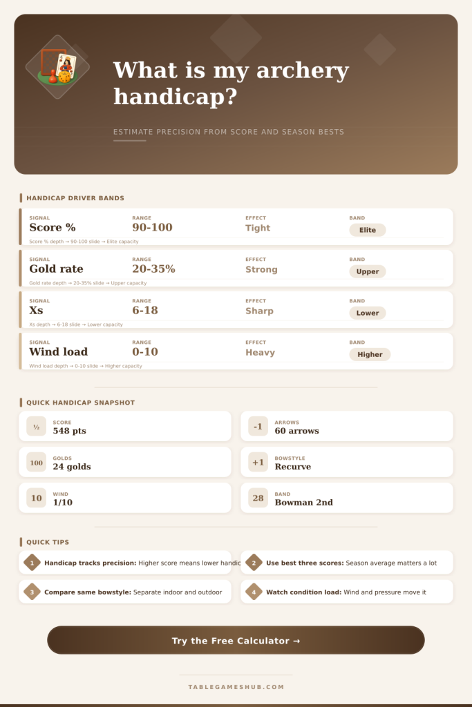 Archery Handicap Calculator for Precision Index