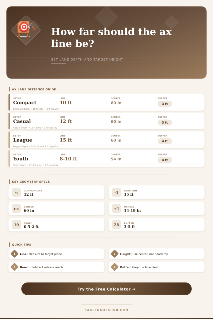 Ax Throwing Distance Calculator