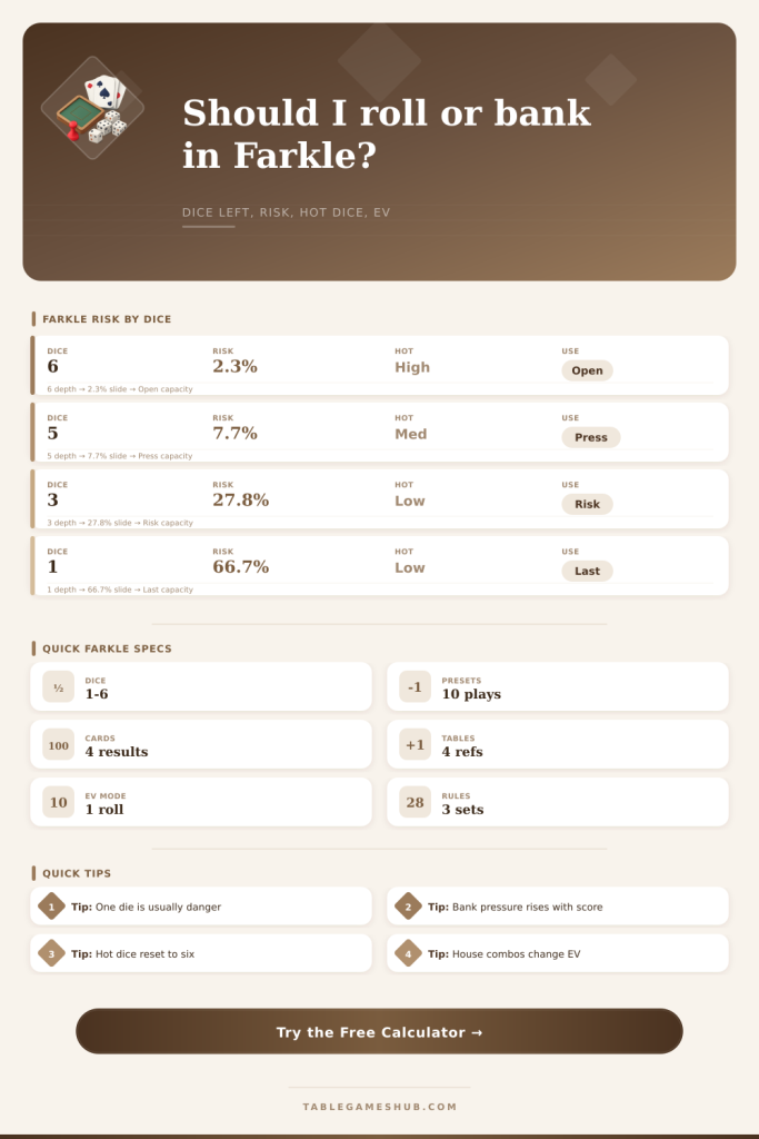 Farkle Probability Calculator for Six Dice