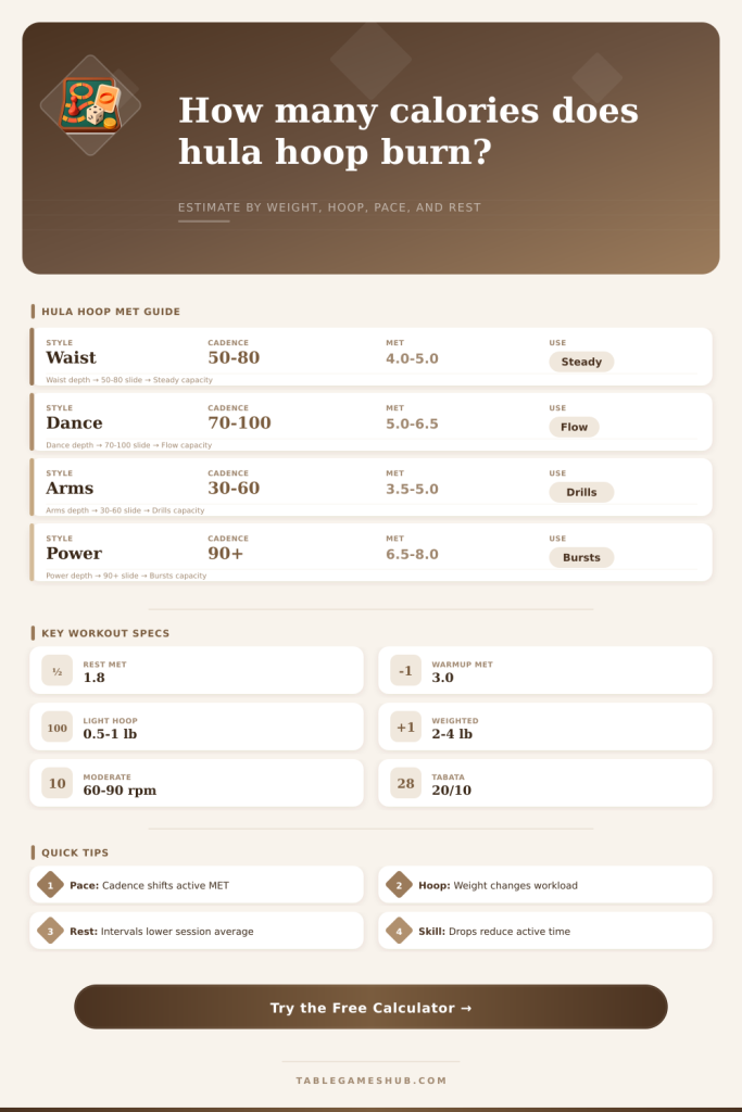 Hula Hoop Calorie Calculator for Workouts