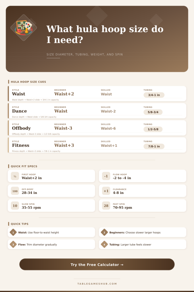 Hula Hoop Size Calculator for Better Fit