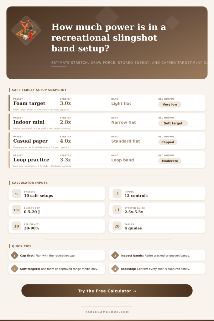Slingshot Band Power Calculator