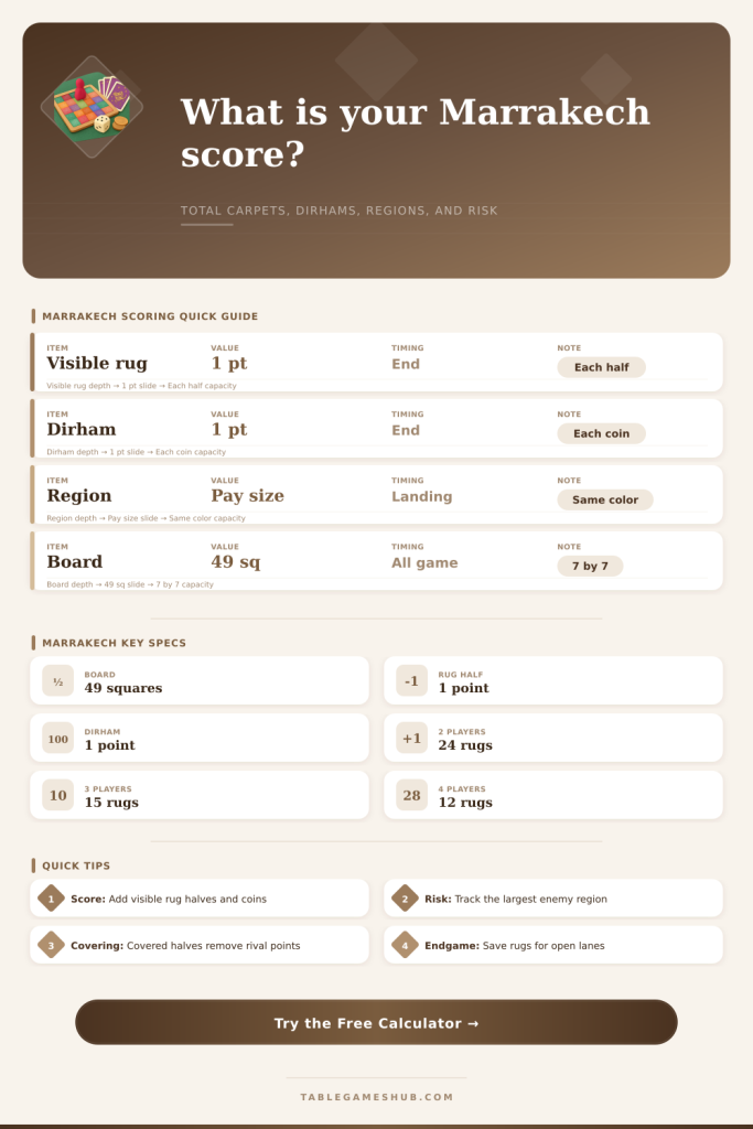 Marrakech Score Calculator