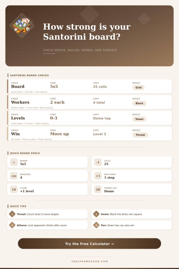 Santorini Board Calculator