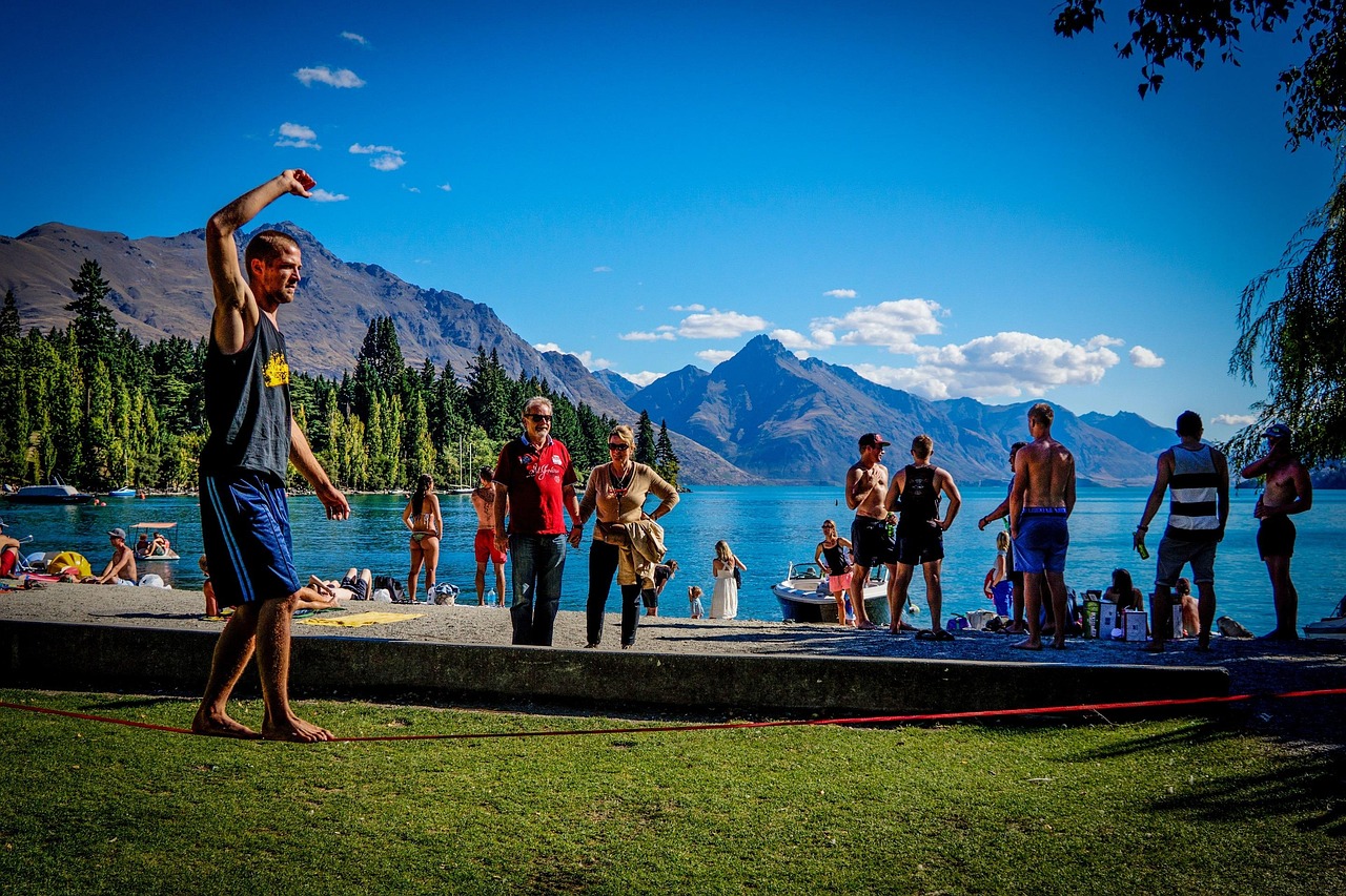 slackline tension sag
